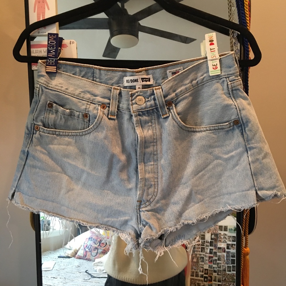 RE/DONE Levi’s Denim Shorts Size 25